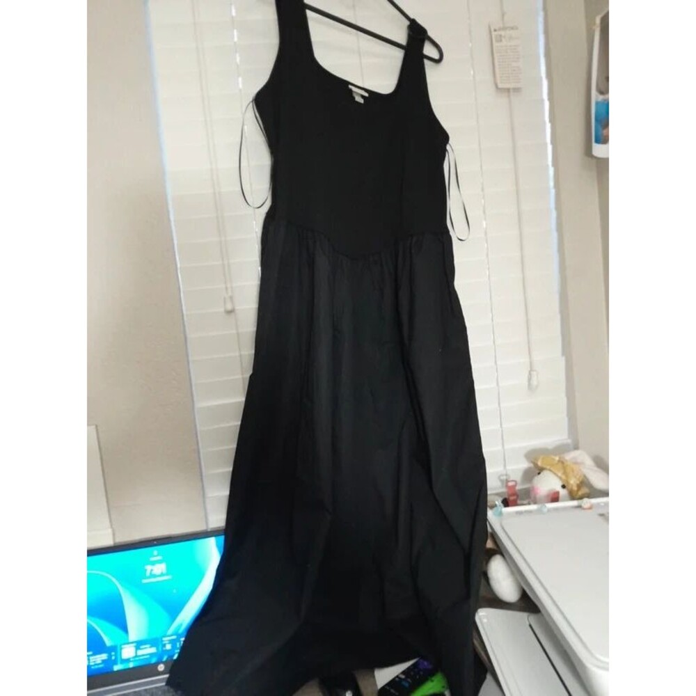 women's pullover knit to women midi dress black XL